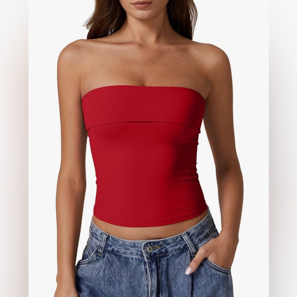 Women's Tube Tops Strapless Bandeau Tops